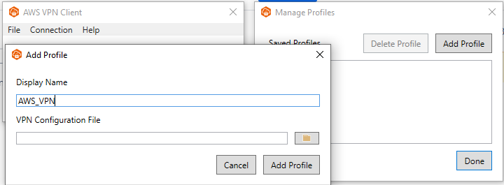 VPN Client Profile Setup
